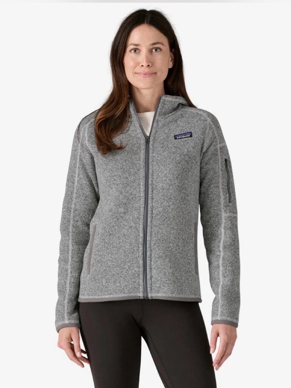 Women's Grey Full-Zip Fleece Jacket